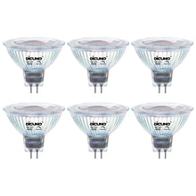 Carica l'immagine nel visualizzatore di Gallery, DiCUNO Lampadina LED GU5.3 Dimmerabile, 6W=60W, 4000K, 440lm, 6 Pezzi