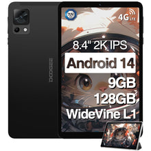 Carica l&#39;immagine nel visualizzatore di Gallery, DOOGEE T20 MINI Tablet Android 14, Tablet 8 Pollici, Widevine L1, 9 GB+128 GB/TF 1TB, T606, 5060mAh, Tablet in Offerta, 5G WiFi, 13MP+5MP, Tablet 4G LTE/OTG/GPS/BT 5.0/Gaming Tablet, Tablet Con SIM