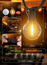 Carica l'immagine nel visualizzatore di Gallery, 7.6M Catena Luminosa Esterno, LED Catena Luci Stringa Giardino 12+1 LED Lampadine IP45 Impermeabile Antivento Decorative