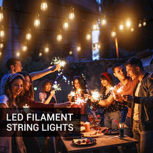 Carica l'immagine nel visualizzatore di Gallery, Luci LED Esterno Collegabili, GlobaLink S14 Catena Luminosa Esterno 31M/102FT con 30 + 2 Lampadine Infrangibili,IP65 Impermeabili Luci Giardino Esterno per Gazebo Balcone Terrazza Partito-Bianco Caldo