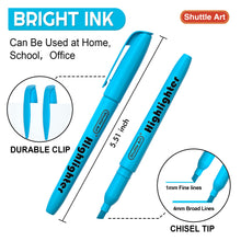 Carica l'immagine nel visualizzatore di Gallery, Shuttle Art Evidenziatori a Penna, 30 Pack Set Evidenziatori Colori Brillanti, Punta a Scalpello Asciugatura Rapida Evid