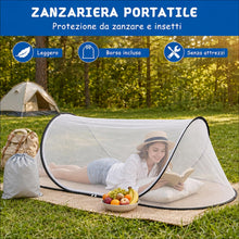 Carica l'immagine nel visualizzatore di Gallery, Zanzariera, 200 x 80 x 56 cm, Zanzariera Pop-Up, Tenda Da Campeggio Portatile E Tenda Protettiva Contro Gli Insetti Per 