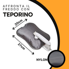 Carica l'immagine nel visualizzatore di Gallery, ELETTROCASA - Borsa Acqua Calda Elettrica Teporino - 6h di Calore - Borsa Calda Elettrica Ricaricabile Pronta in 10' - Boule per Riscaldare Acqua