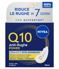 Carica l'immagine nel visualizzatore di Gallery, NIVEA Q10 Power Anti-Rughe Crema Notte Extra Rigenerante, 50 ml