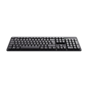 Trust Ody II Tastiera Wireless Silenziosa Layout Italiano QWERTY, Tasti a Profilo Ribassato, Resistente agli Schizzi, Ricevitore USB 2.4GHz, Tastiera PC Senza Fili, Keyboard per Laptop, Mac - Nero