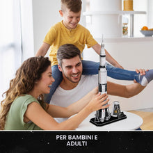 Carica l'immagine nel visualizzatore di Gallery, Nasa - Puzzle 3d Apollo Saturn V Rocket | Puzzle 3d Bambini 8 Anni e Adulti | Modellismo Da Costruire Adulti | 136 Pezzi