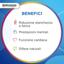 Carica l'immagine nel visualizzatore di Gallery, Multicentrum Uomo Integratore Multivitaminico Completo, 60 Compresse