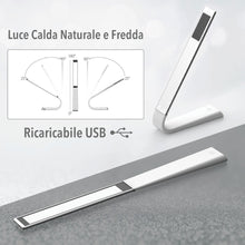 Carica l'immagine nel visualizzatore di Gallery, Suprema, Lampada da Tavolo Ricaricabile, Intensità Regolabile, Luce Calda, Naturale, Fredda, 130 Lm, Batteria Integrata 