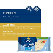 Carica l'immagine nel visualizzatore di Gallery, Riso Scotti Crackers di Riso 100%, Snack Senza Glutine, 8 Porzioni