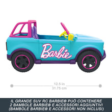 Carica l'immagine nel visualizzatore di Gallery, Hot Wheels Barbie Veicolo SUV RC