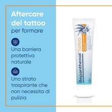 Carica l'immagine nel visualizzatore di Gallery, Bepanthenol Tattoo Care Kit - Crema Tatuaggi Corpo con Pantenolo e Gel Detergente Delicato - Idrata, Protegge e Ravviva i Colori - Preserva la Bellezza del Tatuaggio