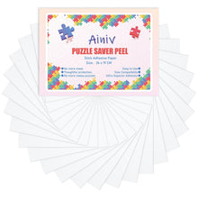 Carica l'immagine nel visualizzatore di Gallery, Ainiv 32 Fogli Colla per Puzzle Bifacciale Colla, Puzzle Carta Adesiva, Fogli Adesivi Puzzle Pellicola Autoadesiva, Cons