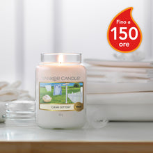 Carica l'immagine nel visualizzatore di Gallery, Yankee Candle Candela profumata in giara grande | Clean Cotton | Durata Fino a 150 Ore | Regali per donne