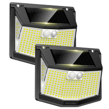 Carica l'immagine nel visualizzatore di Gallery, TECKNET Lampade Solari per Esterni con Sensore di Movimento [2 Pezzi] 248 LED Lampade Solari 3 Modalità 300° IP66 Lampad
