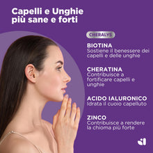 Carica l'immagine nel visualizzatore di Gallery, Biotina Cheratina e Zinco, Integratori per capelli Donna 200 Microcompresse