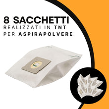 Carica l'immagine nel visualizzatore di Gallery, 8 Sacchetti Aspirapolvere Rowenta Compatibili - Sacchetti per Aspirapolvere Rowenta in TNT con Filtrazione Avanzata - Modello RW19 TNT