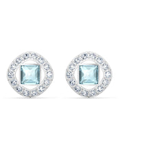 Carica l'immagine nel visualizzatore di Gallery, Swarovski Orecchini a lobo Una Angelic, Blu, Placcato rodio