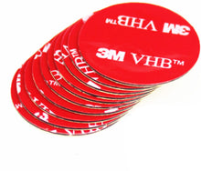 Carica l'immagine nel visualizzatore di Gallery, Dpm tapes - 3M VHB GPH-110GF, 15 Dischetti Tondi da Nastro Biadesivo Extra Forte, Diametro 25 mm x 1,1 mm, per Auto, Das