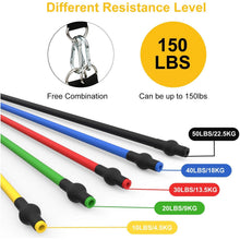 Carica l'immagine nel visualizzatore di Gallery, JATEKA Elastici Fitness Elastico Palestra Bande Elastiche Fitness Set Fasce di Resistenza Estensori per Pettorali Uomo p