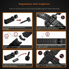 Carica l'immagine nel visualizzatore di Gallery, 22mm Cinturino Metallo per Amazfit Active Max/T-Rex 3 Pro 48mm/Balance 2/Balance/Bip 6/Bip 5/5 Unity/Balance/Cheetah, Ci