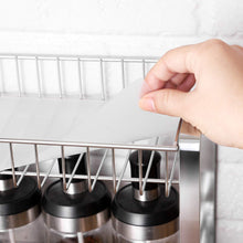 Carica l'immagine nel visualizzatore di Gallery, Portaspezie, Scaffale da Cucina in Metallo a 2 Ripiani, con Tapetto per Ripiano in Plastica, Piedini Antiscivolo, Assemblaggio Facile, per Banco, Dispensa, Bagno, Argento KCS013E01