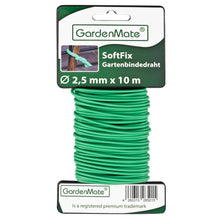 Carica l'immagine nel visualizzatore di Gallery, GardenMate 1x Bobina Filo di Ferro da Giardinaggio Rivestito Gommato con Schiuma 2,5 mm x 10 m