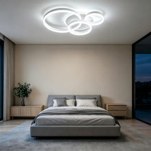Carica l'immagine nel visualizzatore di Gallery, LED Ceiling Light, 48W Dimmbar Ceiling Light, Lampada Moderna Soggiorno 61cm 4 Anelli LED Lampade a Soffitto, Lampada a 
