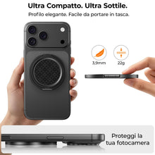 Carica l'immagine nel visualizzatore di Gallery, BENKS ArmorPop Anello Magnetico Cellulare per MagSafe - Impugnatura e Supporto Regolabile in Fibra Aramidica, Leggero e 