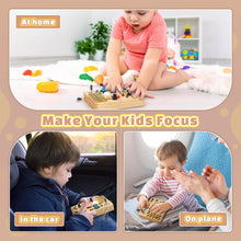 Carica l'immagine nel visualizzatore di Gallery, Joyreal Busy Board Montessori 2 Anno, Giochi in Legno con 19 LED, Pannello Sensoriale Bambini Montessori, Giochi Educativi Regalo Bimbo 2 3 4 Anni