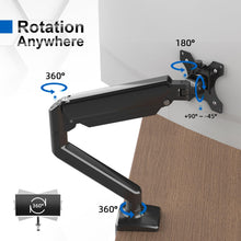 Carica l&#39;immagine nel visualizzatore di Gallery, GRIFEMA GB2003-1 Supporto per monitor a molla a gas per schermo di computer da 13-32 pollici, altezza regolabile, VESA 75x75/100x100, peso 2-9 kg, nero