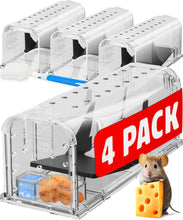 Carica l'immagine nel visualizzatore di Gallery, Motel Mouse Trappola per Topi e Ratti Vivi per Interni ed Esterni - Facile da Usare, Facile da Pulire, Riutilizzabile, R