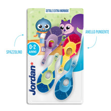 Carica l'immagine nel visualizzatore di Gallery, Jordan* ® | Step 1 Spazzolino da denti Bambini | Spazzolino per bambini di età 0-2 anni | Setole morbide, senza BPA |Col