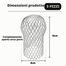 Carica l'immagine nel visualizzatore di Gallery, Rete per grondaie in Metallo Alluminio antifoglie
