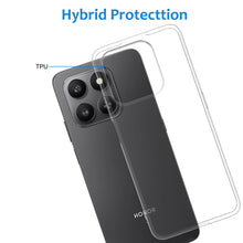 Carica l'immagine nel visualizzatore di Gallery, CAUHENYEE Trasparente Cover per Honor 400 Smart 5G / 4G Custodia, con 1 Pezzi Schermo in Vetro Temperato, Cover Sottile 
