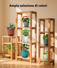 Carica l'immagine nel visualizzatore di Gallery, KAHEIGN 7 Pezzi Vasi per Piante in Plastica, 17,6/16,5/15/13,9/12,7/11,4/10CM Motivo Ondulato Vaso per Fiori Più Spesso 