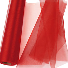 Carica l'immagine nel visualizzatore di Gallery, GEBETTER 29cm×26m Bobina Tulle Rosso Natale Laurea Rotolo Tulle per Addobbi Decorazioni Fai da Te Fiocchi Tutu Bomboniere Feste