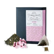 Carica l'immagine nel visualizzatore di Gallery, Tè in foglie di Sakura di CHILL TEA Tokyo - Tè 100% giapponese ai fiori di ciliegio - Privi di plastica bustine - Molto fruttato, aroma floreale (30 bustine)