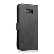 Carica l'immagine nel visualizzatore di Gallery, Custodia Cover per Samsung Galaxy S8 in Pelle,Nero