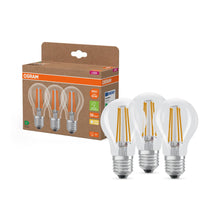 Carica l'immagine nel visualizzatore di Gallery, OSRAM LED A60 Filament ad alta efficienza 3.8W 827 trasparente E27