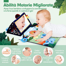 Carica l&#39;immagine nel visualizzatore di Gallery, hahaland Specchio Neonati Giochi Neonato 0 3 6 Mesi, Libro Sensoriale con Specchio, Tummy Time Neonati Bianco e Nero Giochi Montessori 6 Mesi Giocattoli Educativi