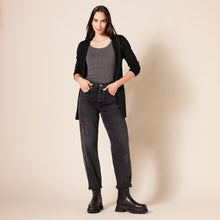 Carica l'immagine nel visualizzatore di Gallery, Amazon Essentials Cardigan Leggero Aperto sul Davanti (Disponibile in Taglie Forti) Donna, Nero, XXL