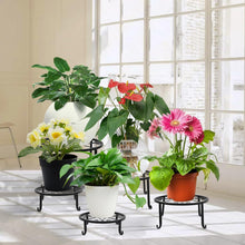 Carica l'immagine nel visualizzatore di Gallery, LATERN 4 Pezzi Supporti per Piante in Metallo, 23CM Supporto per Vasi di Fiori Resistenti Supporto per Contenitori Ripia