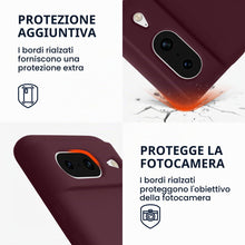 Carica l'immagine nel visualizzatore di Gallery, kwmobile Cover per Google Pixel 8 Custodia - Back Case per Smartphone in Silicone TPU - Protezione Gommata - viola borde