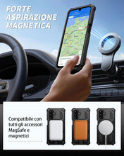 Carica l'immagine nel visualizzatore di Gallery, Lanhiem Cover per Samsung A18/A16/A17/A26 5G, 16FT Magnetica Antiurto, Nero