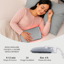 Carica l'immagine nel visualizzatore di Gallery, LEIVESTE-Borsa Acqua Calda Elettrica in Velluto, Scaldino Elettrico Ricaricabile Morbido per Mani e Corpo –,Boule Acqua 
