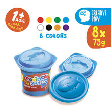 Carica l'immagine nel visualizzatore di Gallery, CARIOCA Pasta da Modellare BABY DO, Set di 8 Colori, per Bambini dai 12 Mesi, Colori Brillanti e Miscelabili, Non Sporca le Mani e Asciuga all'Aria, Contiene Frumento