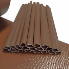 Carica l'immagine nel visualizzatore di Gallery, TENAX Twist 0,19 x 35 m Marrone, Strisce Frangivista in PVC con 25 Clip, Privacy Decorativa per Recinzioni a Pannelli, C