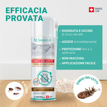 Carica l'immagine nel visualizzatore di Gallery, TERRA DI DIATOMEE CIMICI DA LETTO – AEROSOL ANTI CIMICI DA LETTO – EFFICACIA FULMINANTE – Ingredienti 100% naturali - Az