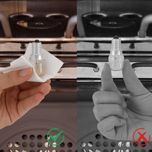 Carica l&#39;immagine nel visualizzatore di Gallery, YIIFELL 4 Pezzi lampadine per forno E14 15W,Luce Calda 2700K,Resistente al Calore Fino a 300 Gradi forno a microonde, frigorifero,Classe di efficienza energetica G [Classe di efficienza energetica A]