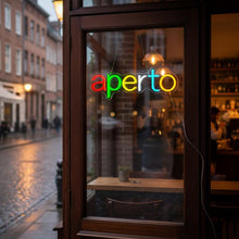 Carica l'immagine nel visualizzatore di Gallery, Insegne luminose aperto,Insegna LED aperta per negozio caffetteria